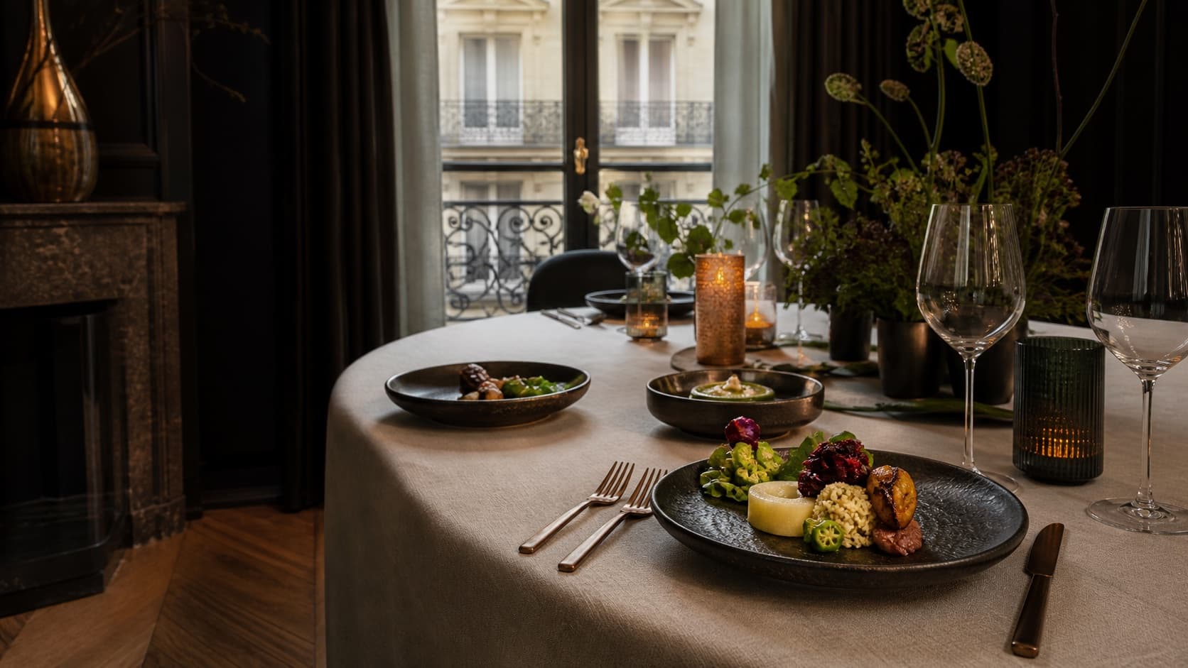 Table dressée pour une expérience dégustation Wingi